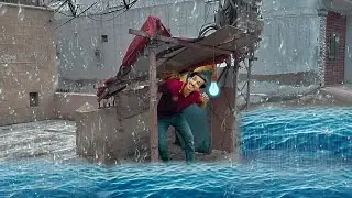 Taiz Barish Ne Meri Jopri Tordi 😭 || Koi Mujhy Apne Ghar Nahi Rakh Raha 🥺 ||