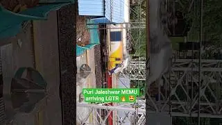 Puri Jaleshwar MEMU arriving Lingaraj Temple Road. #indianrailways