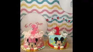 série cake design:gâteau mickey mousse très facile😍/ سلسلة الكيك ديزاين:كيك ميكي