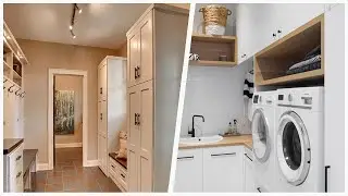 75 Laundry Room With Brown Countertops And Pink Countertops Design Ideas You'll Love ⭐️