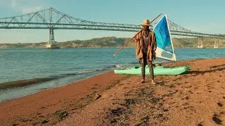 Red Rock Island: Kayak Camp & Sail, Striped Bass Catch, Cook, & Gyotaku