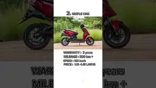 Top 5 Electric Scooters in India. Check out link in description and comments to know more!! #ev