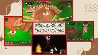 Playing 99 nitf in an AFK base!! Watch till the end *almost dead* || Pragati Bharti || #roblox 