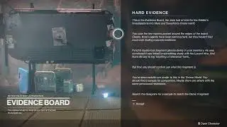 Introduction To The Evidence Board | Hard Evidence Quest (Destiny 2: The Witch Queen)