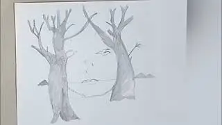 Optical illusion art#longvideo #girl #nature 