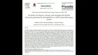 100% Renewable Power for the Baltic Sea Region