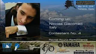 Nicolas Giacomelli, Italy, Recital Round, Alaska International Piano-e-Competition 2018