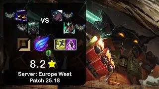 Veigar APC + Pyke vs Senna + Karma - EUW Challenger - Patch 25.18