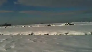 Winter Hill Transmitter in the Snow 9 January 2010