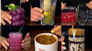 ۲۲ اDrink & coffee Unique Drink Recipes | Coffee, Grape Lemonade & More | ASMR & Aestheticکتبر ۲۰۲۵