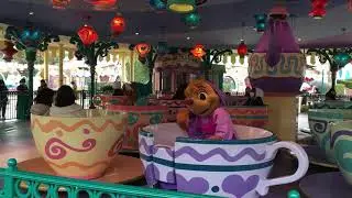 Tokyo Disneyland　東京ディズニーランド　アリスのティーパーティーにキャラクターが乗り込んで来た！