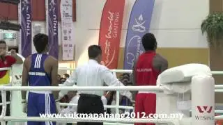 Ram Kumar Memenangi Pingat Emas Acara Tinju Kategori 75 Kg 15/7/2012