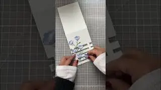 DIY Trellis Split Card Front Design #cardmaking