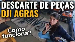 Como é feito o descarte de peças dos Drones Agrícolas da DJI Agras?Assistência Técnica DJI