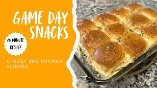 PERFECT FOR GAME DAY - Cheesy BBQ Chicken Sliders in only 20 MINUTES 