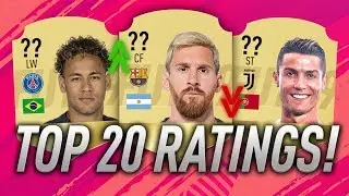 LEAKED TOP 20 RATINGS IN FIFA 19 ULTIMATE TEAM! Ft. Messi, Neymar & more!