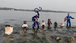 Hunting found Skibidi toilet, Titan Speakerman, Cameraman, Titan tvman, Titan clockman, Drillman140