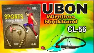UBON Wireless Neckband With TF Card Support 30 Hr Battery Backup CL-56