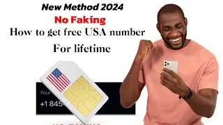 How to get free USA phone number ( lifetime) 2024 100% working🤯🙀