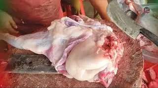 Amazing Goat's liver cutting by Professional Butcher I Most Unique Cutting Skills @cuttingstore
