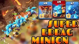 Easy CWL Electro Dragon Super Minion Attack Strategy 2024!! Best Th16 Attack Strategy Clash of Clans