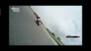 Andi Farid Izdihar crash Fp2 gp Catalunya rider ok