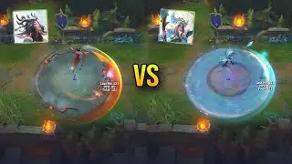 Сравнение скинов «Лепестки весны» и «Придворная фея» в League of Legends.