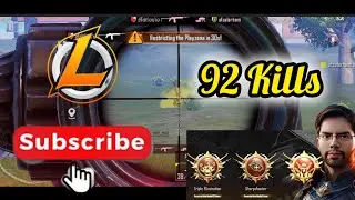 92 Kills PUBG Mobile Rush Gameplay Highlights|PUBG|Lexus Gamer YT