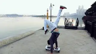 hoverboard dance in freestyle