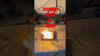 I poured silver in wood! #preciousmetals #silver
