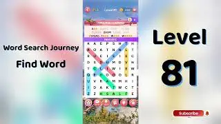 Word Search Journey Level 81 Answers | Find Word 🧩✨ | SolutionGuruji