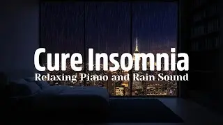 😴 Sleep Paralysis Relief - Soft Rain Sounds + Piano & Cozy Safe Space | Infinity Mirage