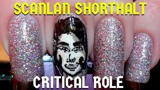 Scanlan Shorthalt (Critical Role) DIY Freehand Nail Art Tutorial