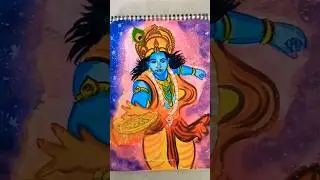 The God of Infinite Aura#KrishnaArt #viralshorts #drawing #trendingreels #artistoninstagram instgram