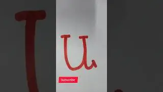 Christmas Style Letter u #christmasspecial #letteru #shorts