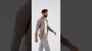 Taupe Cashmere Knitted Bomber