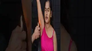 Beautiful Girl Getting Fire Neck Massage From Asim Barber | Cream Massage | ASMR Satisfying