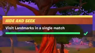 Visit Landmarks in a Single Match (5) - Fortnite Hide And Seek Challenges