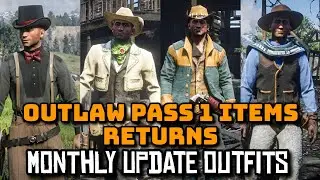 Red Dead Online Update Outlaw Pass 1 Items & Limited Time Clothes Outfits