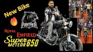 🔥NEW BIKE DELIVERY Finally Got My Dream Bike Royal Enfield SUPER METEOR 650 CC🔥” BLACK PANTHER 🖤🔥”