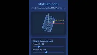 Silindirin 3B Geometrisi: Matematik ve M&uuml;hendislik Animasyonu - Myfilab.com