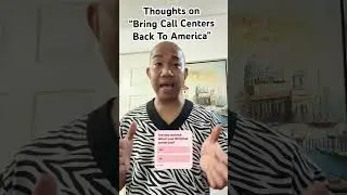 &ldquo;Bring Call Centers Back To America&rdquo; #viralshorts #shorts #bporealtalk #callcenter