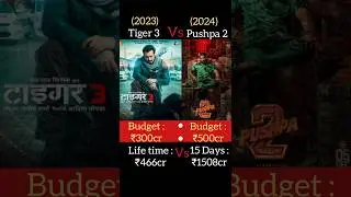 Pushpa 2 Vs Tiger 3 Box office collection Pushpa 2 15 days collection #pushpa2 #alluarjun #shorts