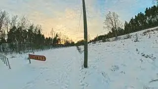 Slow Walk to a Frozen Kakskerta Lake in Finland | Walking on Ice | 4K 60FPS