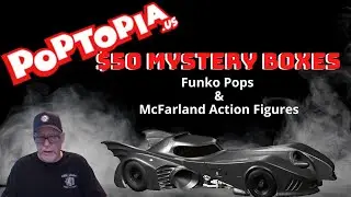 $50 Poptopia Mystery Bpoxes (2X $25). Pop and a McFarland toy!