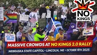 NO KINGS 2.0 &ndash; Massive Rally at Nebraska State Capitol in Lincoln, Nebraska - October 18th, 2025