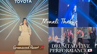 Toyota Hyryder Event Vlog |Drum Tao Live, Monali Thakur & Zubeen Garg Tribute 🥰 #zubeengarg #drumtao
