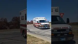 KCFD Ambulance arriving at liberty hospital!