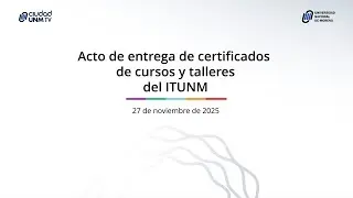 Acto de entrega de Certificados de los cursos del ITUNM