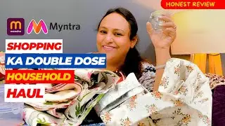 Meesho & Myntra Household Products Haul, Meesho Table Cloth Runner Haul, Myntra Cotton Bedsheet Haul